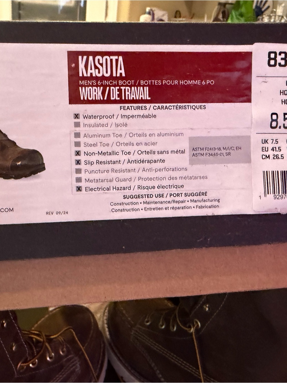 Red Wing Shoes Kasota Men’s Work Boots - Brown